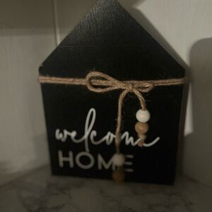 Black Welcome Home Wall Decor